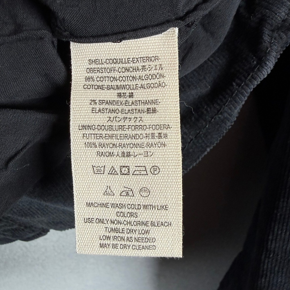 Free People Womens S Byron Corduroy Blazer Black Dark Academia Indie Boho - Picture 5 of 10